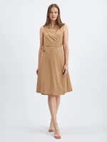 Light brown women's wrap dress ORSAY