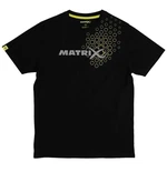 Matrix triko Hex Print T-Shirt Black vel.M