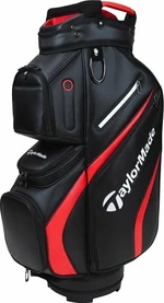 TaylorMade Deluxe Cart Bag Negru/Roșu Sac de golf pentru cărucior