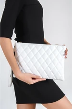 Capone Outfitters Paris Quilted Women's White Bag