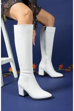 Riccon Extra Matte White Women's Boots 0012816s