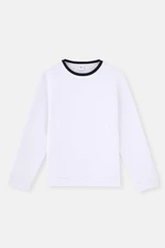 Dagi White Long Sleeve Sweatshirt Pajama Top