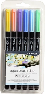 Lyra Double Tip Aqua Duo Recambio de tinta Pastel Tones 6 pcs