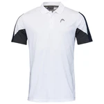 Pánské tričko Head  Club 22 Tech Polo Shirt Men White/Dark Blue  L