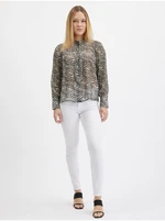 Orsay Black Ladies Patterned Blouse - Women