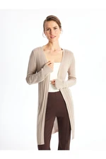 LC Waikiki Shawl Collar Plain Long Sleeve Women's Knitwear Cardigan