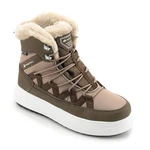 Women's winter shoes with PTX membrane ALPINE PRO IKEDA chocolate chip