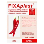 FIXAPLAST WARM Kapsaicínová hřejivá náplast 12 x 16 cm, 2 ks