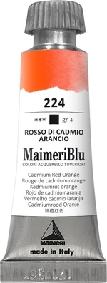 Maimeri Blu Farba akwarelowa Cadmium Red Orange 224 12 ml 1 szt