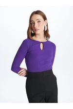 LC Waikiki Crew Neck Plain Long Sleeve Women's Blouse