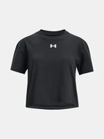 Under Armour T-Shirt UA CROP SPORTSTYLE LOGO SS-BLK - Girls