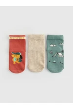 LC Waikiki 3-Pack Baby Boy Printed Socks