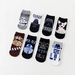 Star Wars Men Socks High Quality Women New Cartoon Sport Socks Wookiee Jedi Knigh Party Novelty Funny Movie Cosplay Party Socks