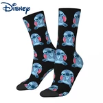 Disney Lilo And Stitch Socks Men's Women's Funny Happy Stitch & Scrump Socks Spring Summer Autumn Winter Middle Tube Socks Gift