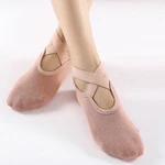 Women High Quality Bandage Yoga Socks Anti-Slip Quick-Dry Damping Pilates Ballet Socks Good Grip for Women Cotton Socks