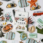 46 Pcs Travel Stickers Scrapbook Decorative Stickers Aesthetic For Journaling Supplie