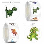 100-500PCS Children's Cartoon Stickers Little Dinosaur Pattern Kids Stationery Supplies School Teacher Supplies Reward Stickers