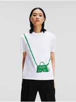 White women's T-shirt KARL LAGERFELD