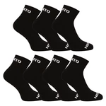 Set of seven pairs of socks in black Nedeto