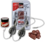 Carp expert montáž rapid pva bomb súprava s nástrahami 2 ks - 30 g