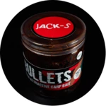 G.b.u. dipované boilies bullets jack-s 200 g - 24 mm