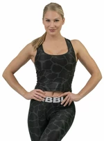 Nebbia Nature Inspired Sporty Crop Top Racer Back Black L Tricouri de fitness