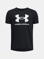 Tmavosivé tričko Under Armour UA SPORTSTYLE LOGO SS