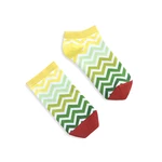 Banana Socks Unisex's Socks Short Green Stripes