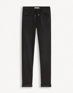 Black men's slim fit jeans Celio Gosuper