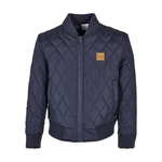 Nylon jacket for boys Diamond Quilt in a navy design