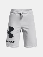 Under Armour Kraťasy UA RIVAL FLEECE LOGO SHORTS-GRY - Kluci