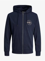 Men's Dark Blue Zipper Hoodie Jack & Jones Forest