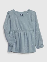 Light blue girls' patterned T-shirt GAP