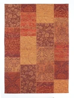 Kusový koberec Manhattan Patchwork Chenille Terracotta-155x230