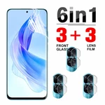 6in1 Hydrogel Film For Honor 90 Lite Full Cover Front Soft Film Honar 90Lite 90 Lite Honor90Lite Camera Lens Screen Protectors