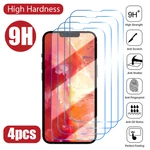 4PCS Screen Protector For iPhone 14 12 11 Pro Xs Max Protective Glass for iPhone 13 12 Mini XR X 7 8 6S Plus SE 2020 2022 Glass