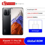 Global ROM Xiaomi 11 Pro 5G 128GB/256GB 6.81" 2K 120Hz AMOLED E4 Display Snapdragon 888 Octa Core 67W fast charger