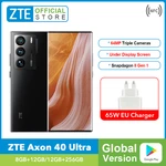 Global Version ZTE Axon 40 Ultra 5G Smartphone Under Display Camera Flexible Curved Display Snapdagon 8 Gen 1 3x64MP Camera 65W