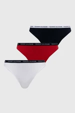 Tanga Tommy Hilfiger (3-pack) bílá barva, UW0UW02829