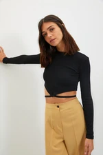 Dámský crop top Trendyol Tie detailed