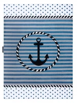 Dětský kusový koberec Petit Marine anchor sea blue-160x220