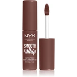 NYX Professional Makeup Smooth Whip Matte Lip Cream zamatový rúž s vyhladzujúcim efektom odtieň 17 Thread Count 4 ml