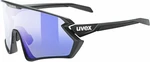 UVEX Sportstyle 231 2.0 V Black Matt/Variomatic Litemirror Blue Lunettes vélo