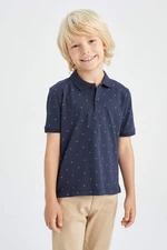 DEFACTO Boy Regular Fit Short Sleeve Polka Dot Print T-Shirt