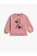 Koton Minnie Mouse Printed Sweatshirt Licensed