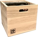 Music Box Designs 12" Vinyl Record Storage Boîte pour disques LP Natural Oak