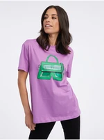 Purple women's T-shirt KARL LAGERFELD - Women