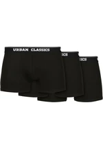 Organic Boxer Shorts 3-Pack Black+Black+Black