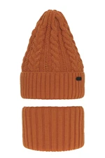 AGBO Boy's winter set: hat and tube scarf orange Colins