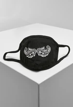 Paisley Moustache Mask Black